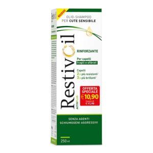 Shampoo rinforzante  activ plus 250ml per capelli fragili e sfibrati - senza sls e sles, azione cheratina biomimetica