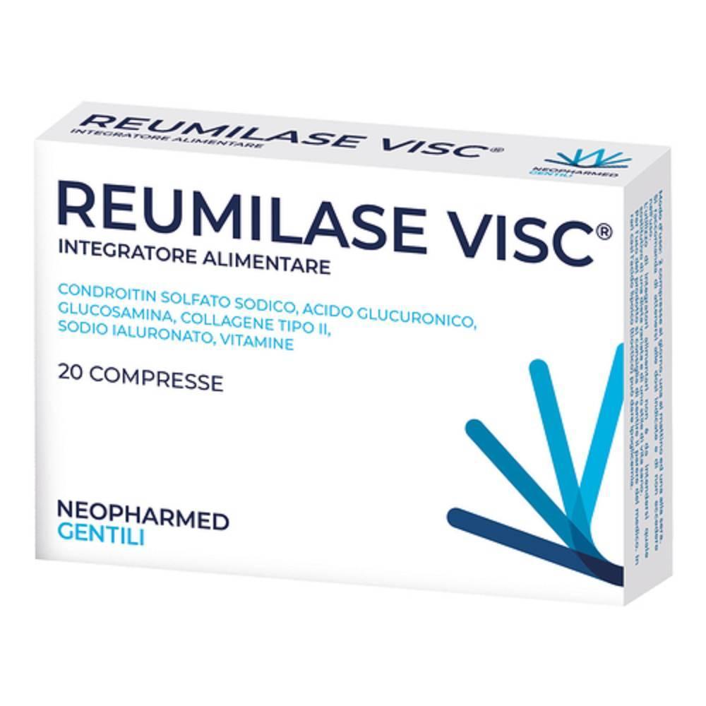 neopharmed gentili integratore alimentare reumilase visc per articolazioni - 20 compresse con glucosamina, condroitin e vitamine per la salute delle cartilagini - foto 1
