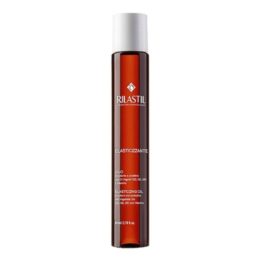rilastil olio elasticizzante per il corpo - 80ml trattamento emolliente e restitutivo per pelle secca, cicatrici e in gravidanza - foto 1
