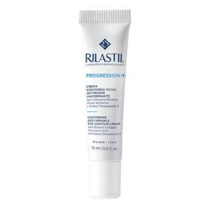 Crema contorno occhi antirughe uniformante  progression per pelle sensibile, antiborse e antiocchiaie - tubo da 15 ml