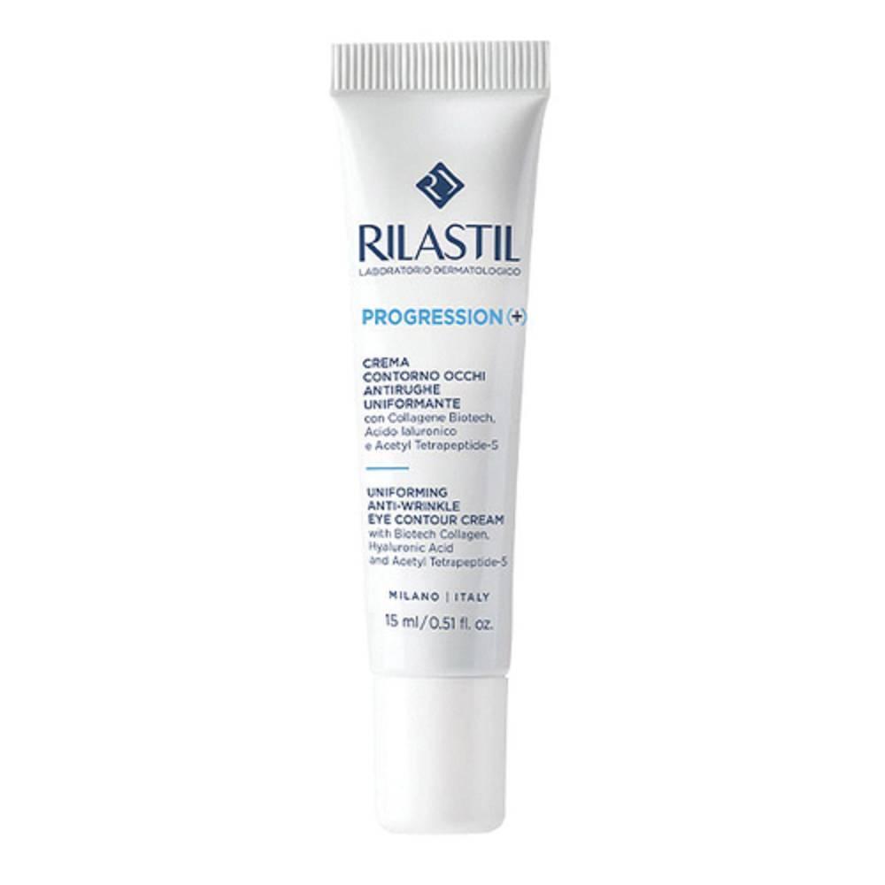 rilastil crema contorno occhi antirughe uniformante rilastil progression per pelle sensibile, antiborse e antiocchiaie - tubo da 15 ml - foto 1