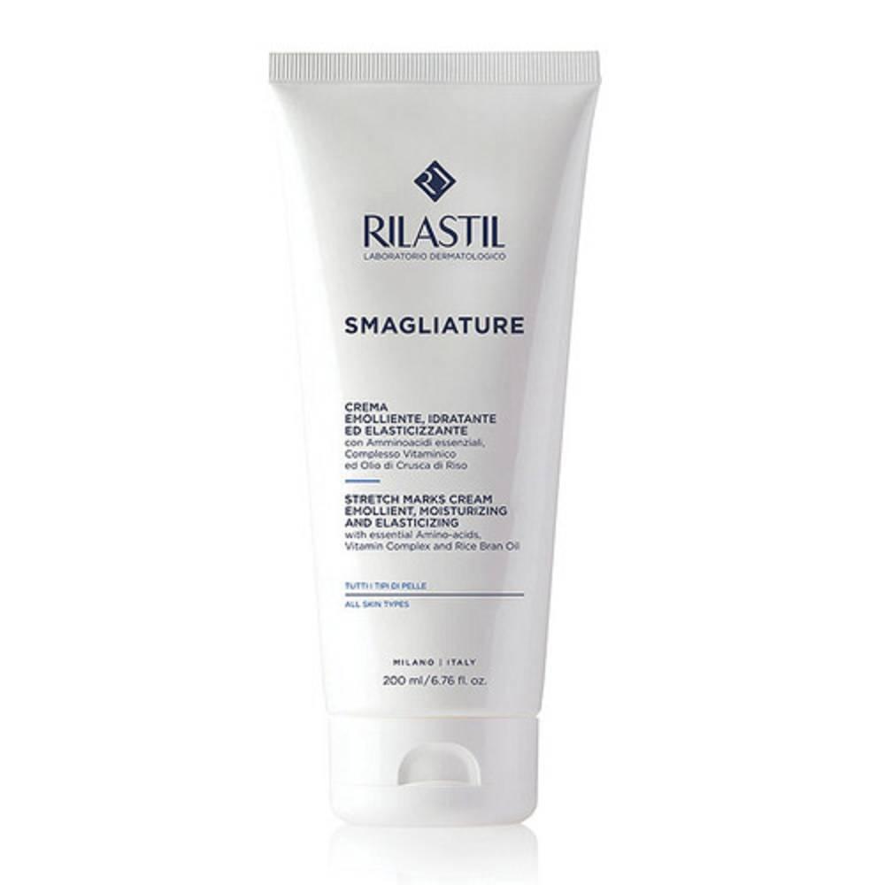 rilastil crema rilastil per smagliature su pelli sensibili - trattamento idratante e elasticizzante per prevenzione e contrasto smagliature 200 ml - foto 1