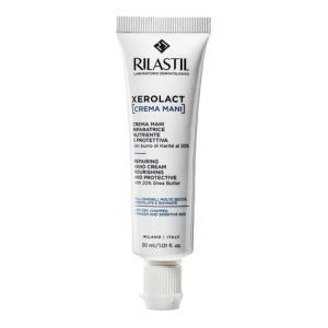Xerolact crema mani riparatrice, trattamento restitutivo, nutriente e protettiva con burro di karité per pelli sensibili, molto secche, confezione da 30ml