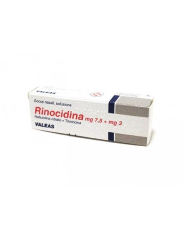 rinocidina rinocidina gocce nasali 15ml - soluzione decongestionante per riniti e sinusiti con nafazolina e tirotricina - foto 1