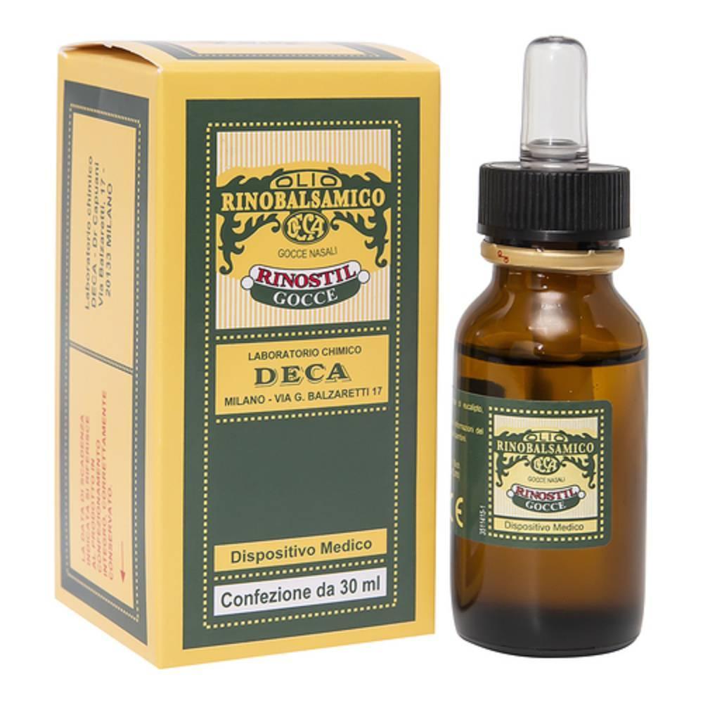 rinostil gocce nasali rinostil 30ml - olio rinobalsamico per il sollievo della mucosa nasale e la rimozione di croste paranasali - foto 1