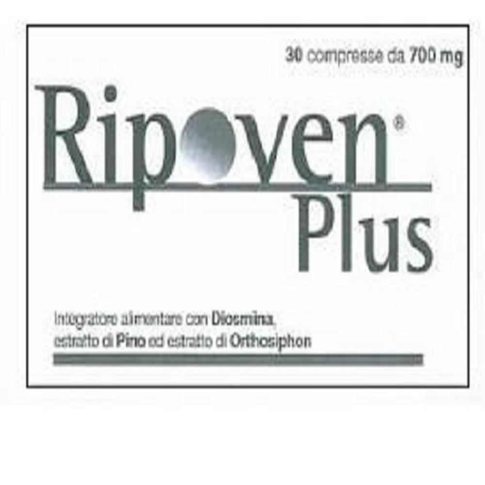 ripoven integratore alimentare ripoven plus 30 compresse per il microcircolo con diosmina, vitamina c ed e, orthosiphon e rutina - foto 1