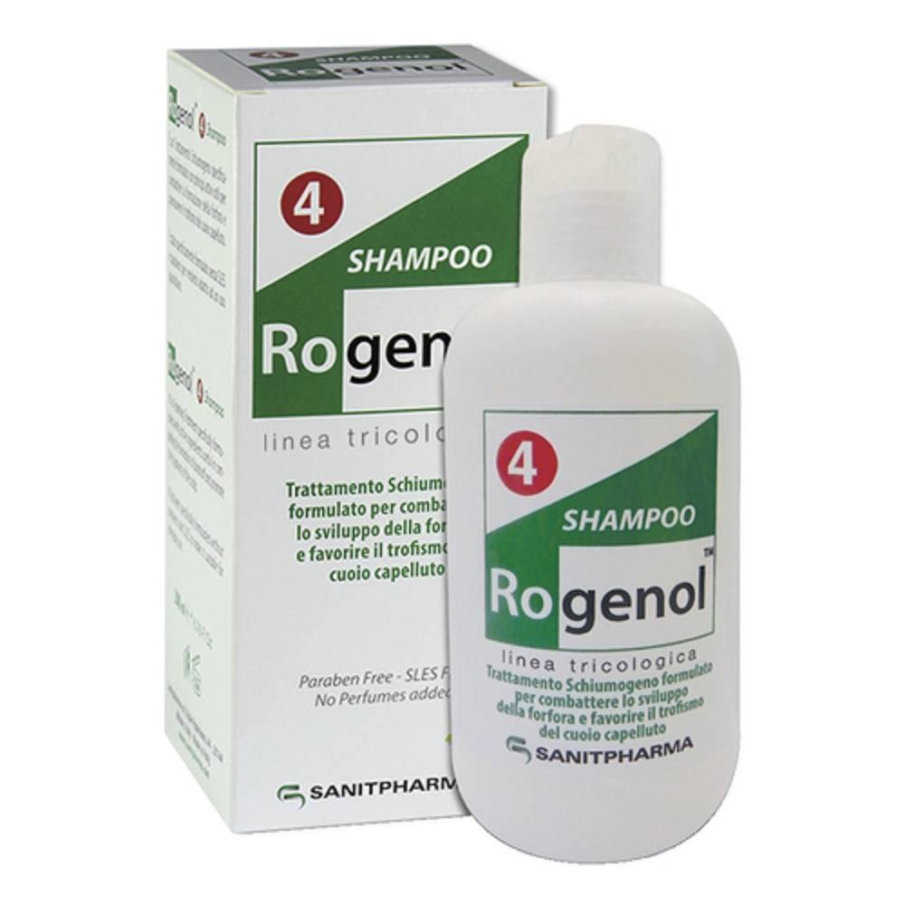 rogenol shampoo dermatologico rogenol 4 200ml per forfora, senza parabeni e sles, trattamento delicato per capelli e cuoio capelluto - foto 1