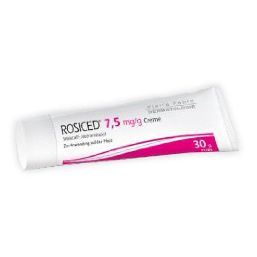rosiced crema rosiced 30g 0,75% con metronidazolo per la cura della pelle - trattamento dermatologico e antibatterico - foto 1