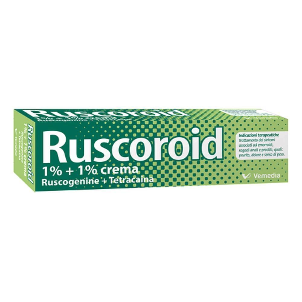 ruscoroid crema rettale ruscoroid 10 mg/g + 10 mg/g per emorroidi e ragadi anali - 40g di sollievo per prurito e dolore - foto 1