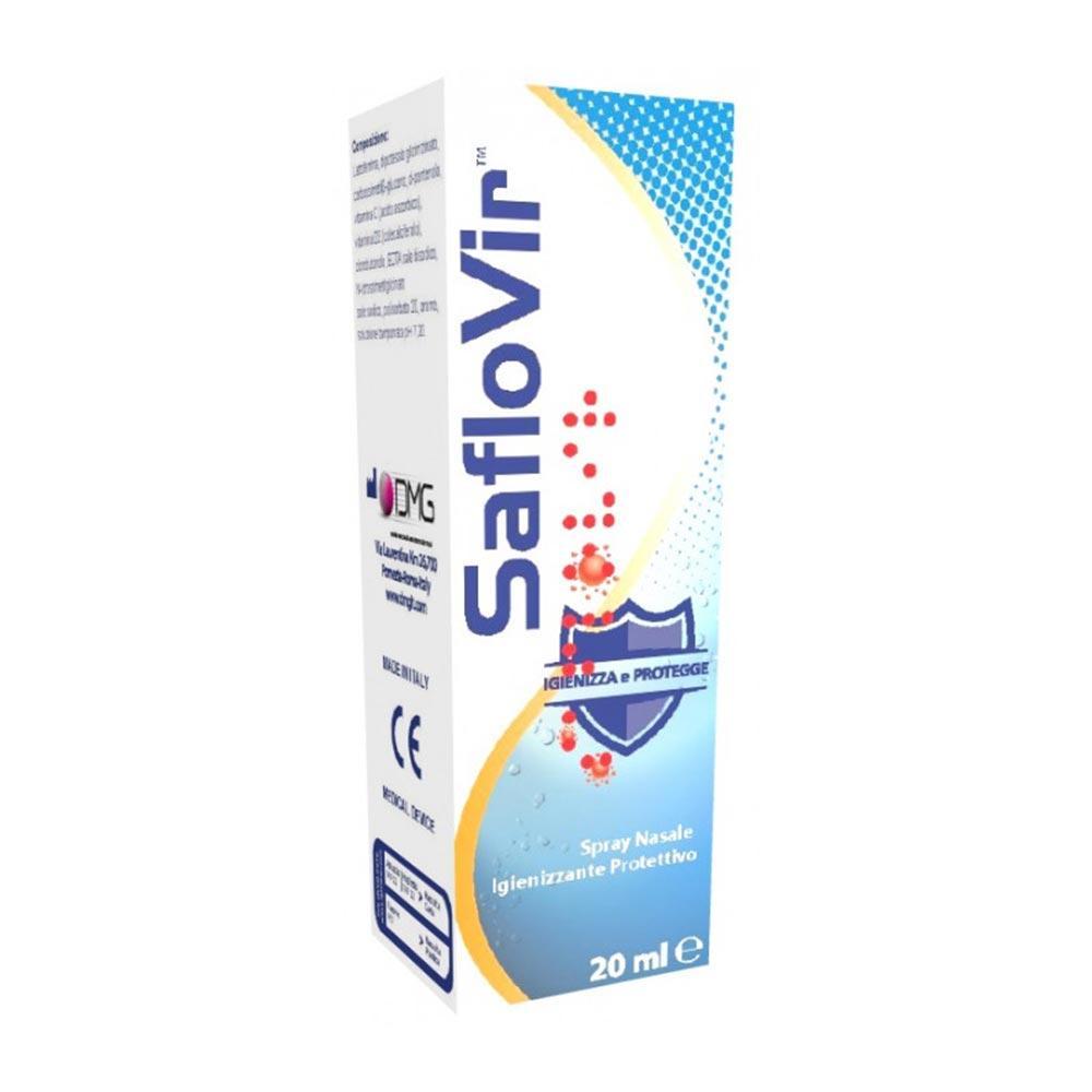 saflovir spray nasale igienizzante e protettivo 20ml con lattoferrina e vitamine c e d3 - saflovir - foto 1 saflovir spray nasale igienizzante e protettivo 20ml con lattoferrina e vitamine c e d3 - saflovir - foto 1