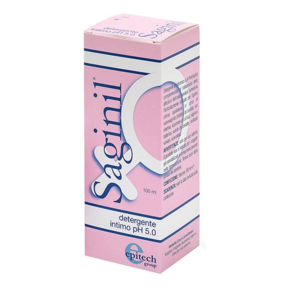 saginil detergente intimo saginil 100ml ph 5,0 per igiene quotidiana e trattamento vulvovaginite e vulvodinia - foto 1