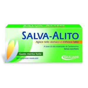 Salva alito menta - integratore alimentare in compresse masticabili da 30 per un alito fresco e deodorato con oli essenziali naturali