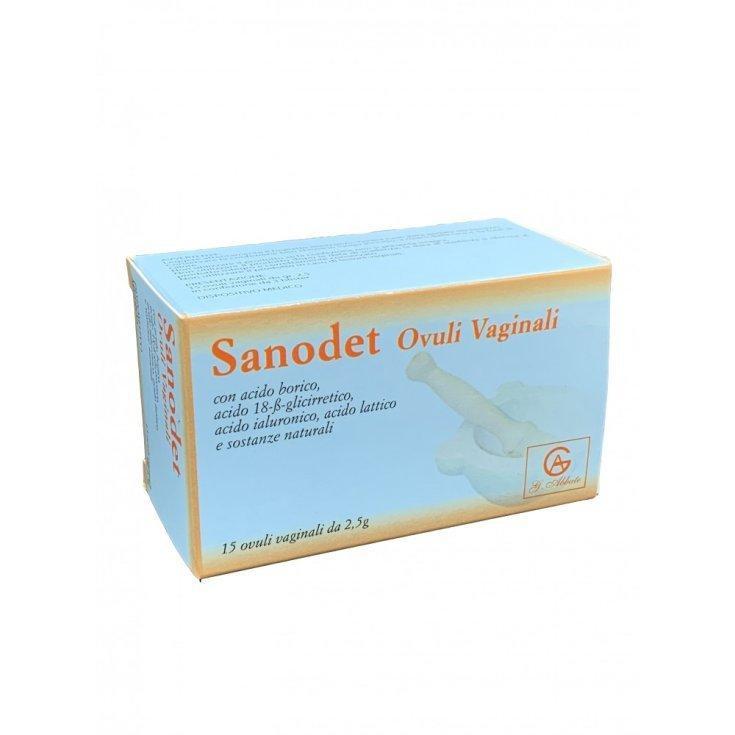 sanodet ovuli vaginali sanodet 15 pezzi per il ripristino delle difese naturali e il trattamento di vaginosi e secchezza vaginale - foto 1