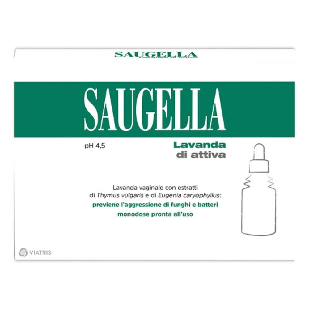 saugella lavanda vaginale attiva 140 ml x 4 - dispositivo medico antimicotico a ph 4,5 con estratti naturali di thymus e eugenia - foto 1