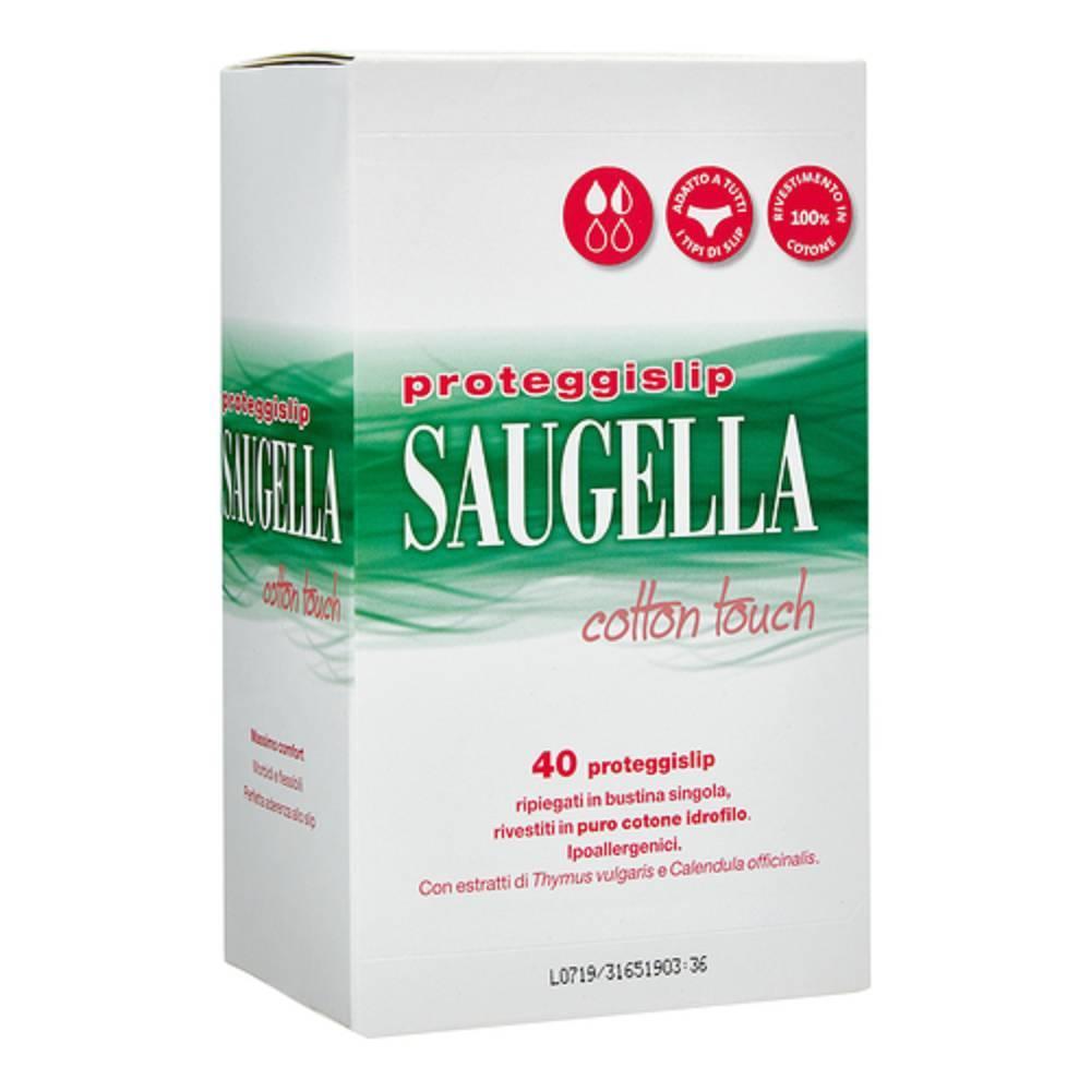 saugella proteggislip in cotone 100% saugella - 40 pezzi, traspirante, antibatterico e antimicotico, adatti a tutti i tipi di slip - foto 1
