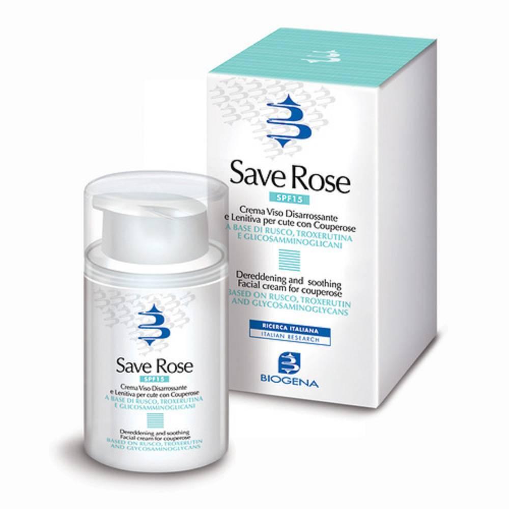 save rose crema lenitiva save rose per la protezione dei capillari e riduzione di couperose e arrossamenti - 50 ml antiarrossamento anticouperoise - foto 1