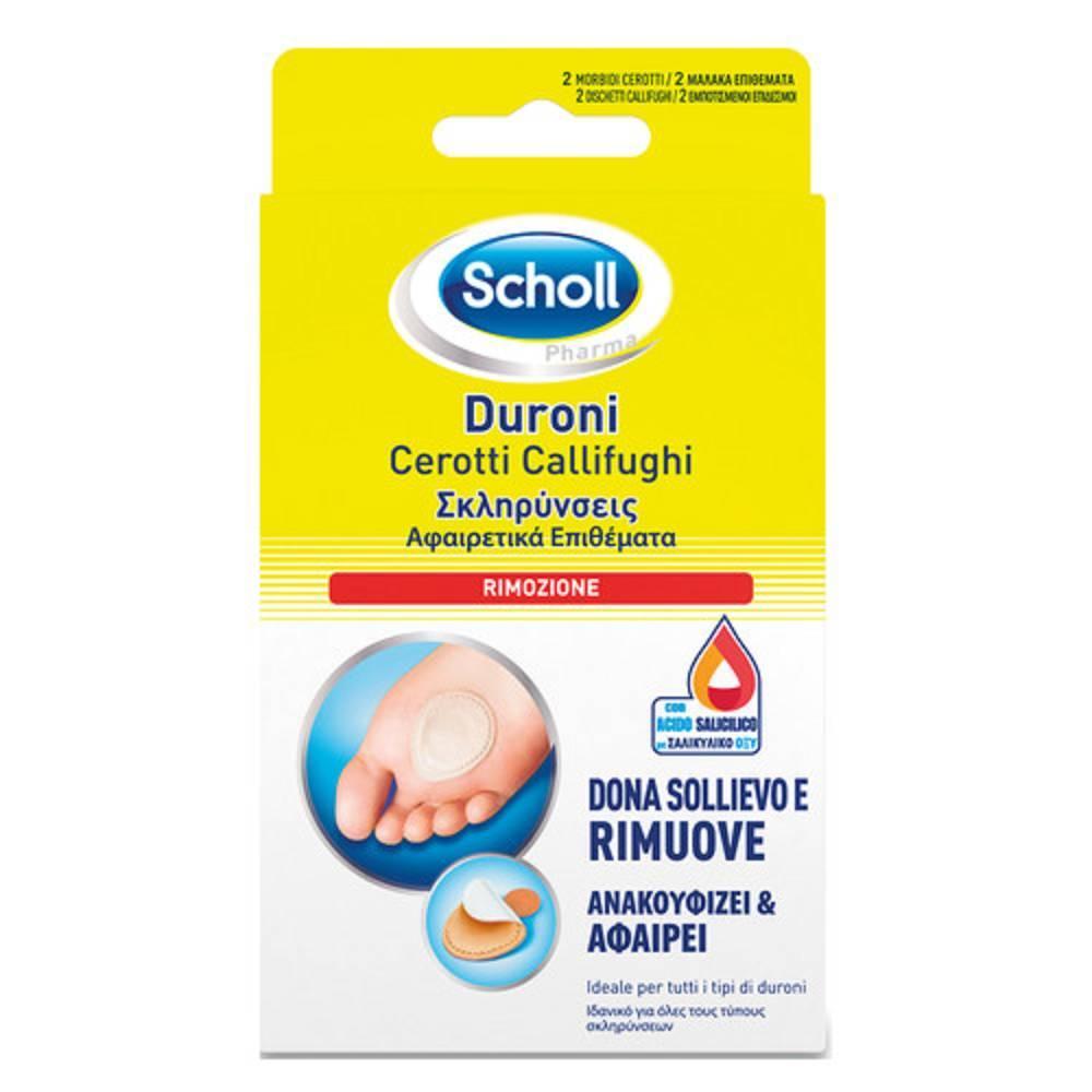 scholl cerotti per duroni scholl per rimozione sicura e efficace dei callifughi con protezione extra morbida per sollievo immediato - foto 1