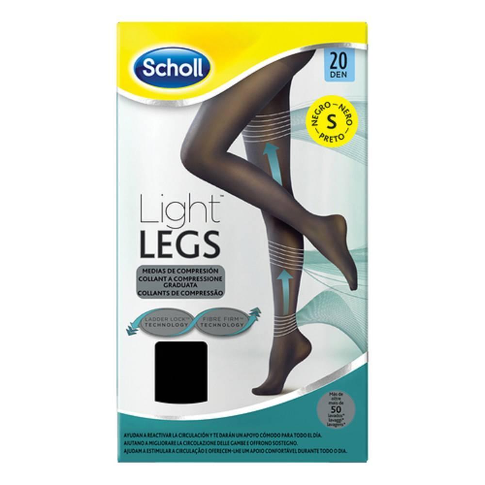 scholl collant a compressione graduata scholl light legs 20 den nero taglia s per migliorare la circolazione e offrire sostegno alle gambe - foto 1