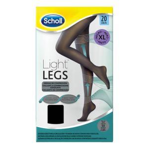 Collant a compressione graduata 20 den xl neri per migliorare la circolazione e offrire sostegno alle gambe