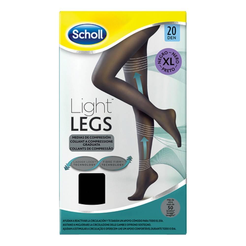 scholl collant a compressione graduata 20 den xl neri per migliorare la circolazione e offrire sostegno alle gambe - foto 1
