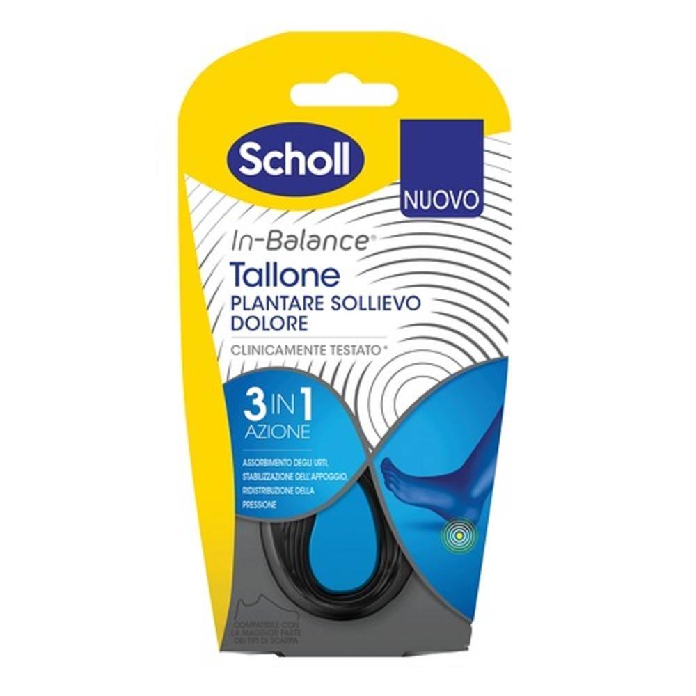 scholl plantare tallone scholl 2pz per sollievo dolore - dispositivo medico ce per tendine d'achille e piedi piani - taglia s - foto 1