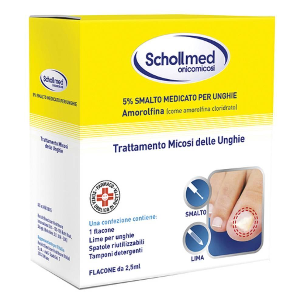 scholl trattamento antifungino schollmed onicomicosi 2,5ml 5% per unghie: efficace contro infezioni fungine e onicomicosi - foto 1