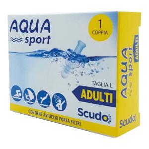 Tappi auricolari scudo  per adulti - protezione da rumore e acqua, taglia l (7-11 mm), confezione da 1 coppia