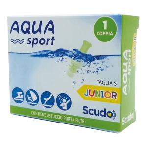 Tappi auricolari  junior s 1pa per protezione da rumore e acqua, confezione da 1 coppia, dimensione s (6-11 mm)