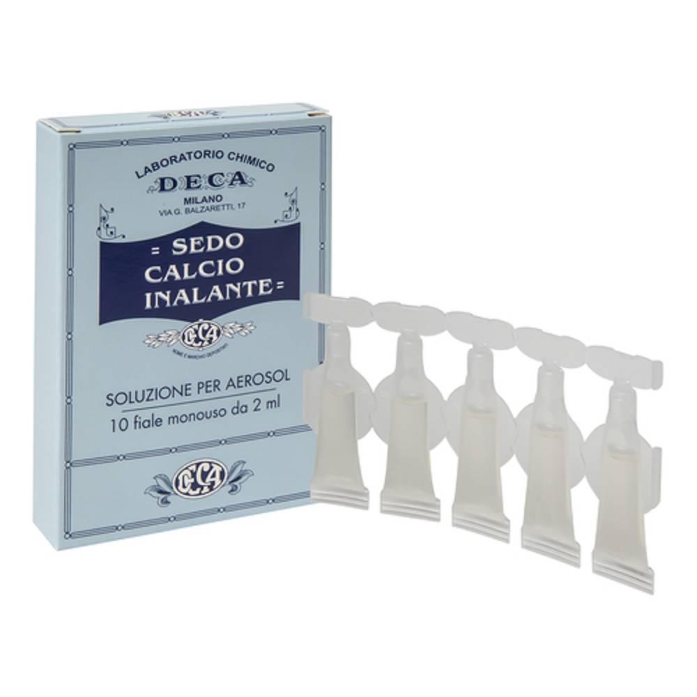 deca laboratorio chimico inalante sedo calcio 10 fiale da 2 ml per protezione mucosa orofarigea e rimozione secrezioni catarrali - foto 1