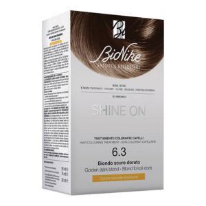 Trattamento colorante shine on per capelli biondo scuro dorato 6.3 - senza ammoniaca e senza glutine