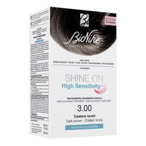 Trattamento colorante per capelli shine on high sensitivity plus 3.00 castano scuro - copertura ottimale e alta tollerabilità