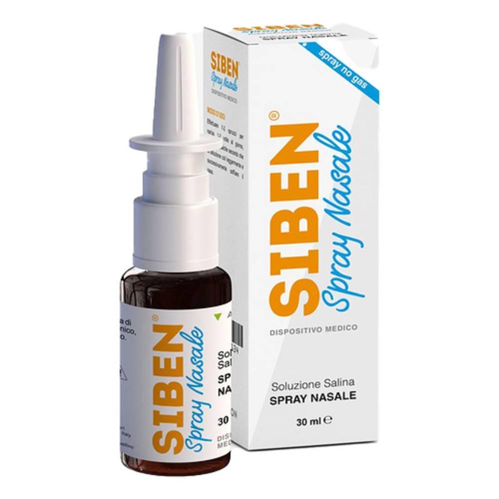 siben spray nasale siben 30ml - soluzione isotonica per fluidificare i muchi, decongestionare e lenire rinite, sinusite e rinosinusite - foto 1