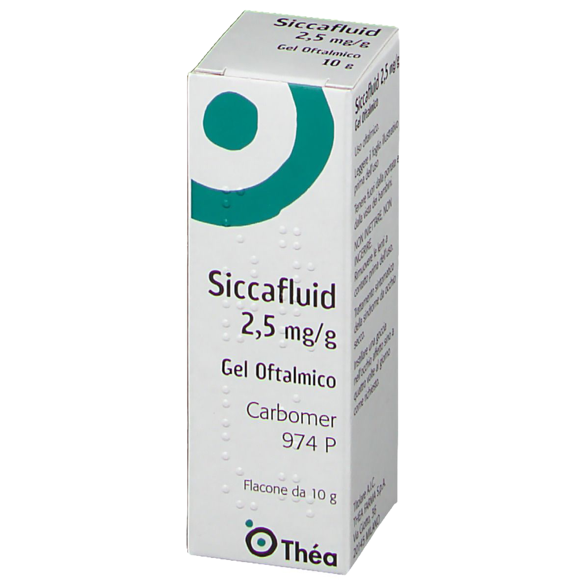 siccafluid gel oftalmico siccafluid 2,5 mg/g per il trattamento della sindrome dell'occhio secco - 10g - foto 1