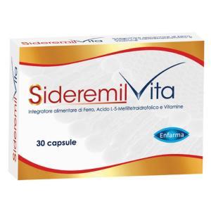 Integratore alimentare di ferro in liposomi con vitamine e acido folico - sideremil vita 30 capsule per fabbisogno nutrizionale elevato