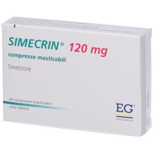 Compresse masticabili  120 mg per trattamento del meteorismo gastro-enterico e aerofagia negli adulti