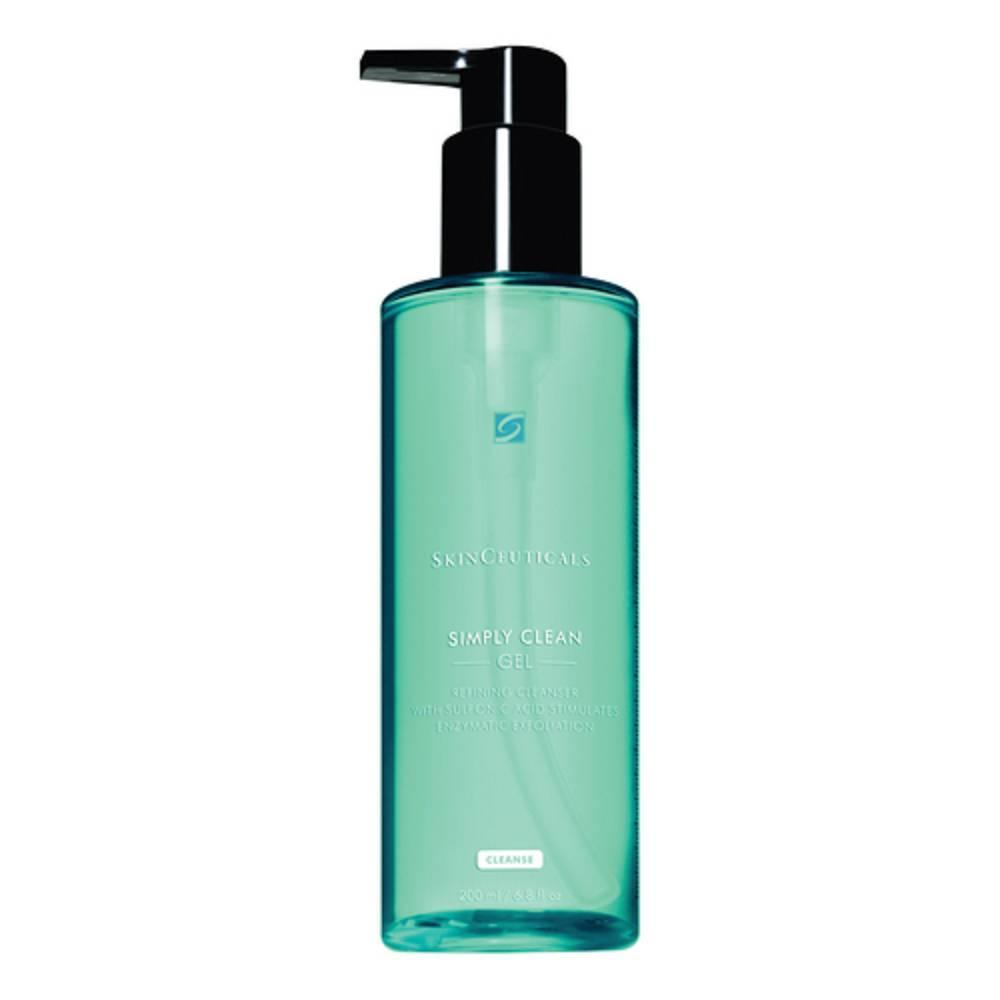 skinceuticals (l oreal italia) gel detergente delicato simply clean 195ml per pelle normale, mista e grassa - esfolia e lenisce la pelle, rimuove trucco waterproof - foto 1