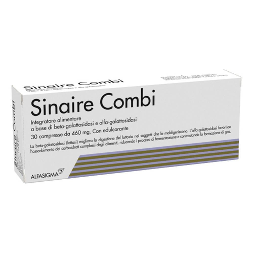 sinaire integratore alimentare sinaire combi 30 compresse per migliorare la digestione di lattosio e carboidrati complessi - foto 1
