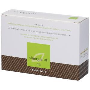 Integratore sinergia  25 bustine con vitamina c, msm, glucosamina e condroitina per il benessere osteo-articolare
