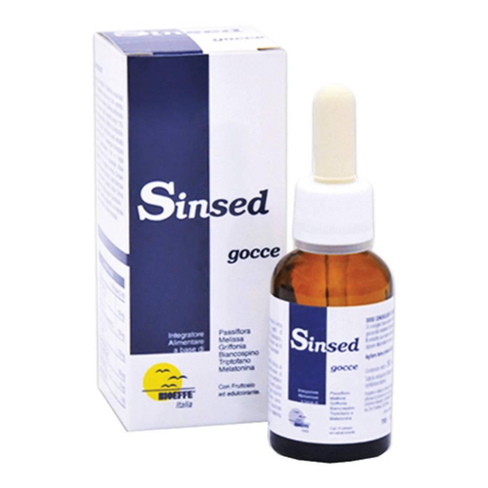 sinsed gocce sinsed 30ml - integratore alimentare calmante per il sonno con passiflora, melissa, griffonia e melatonina per benessere mentale e rilassamento - foto 1