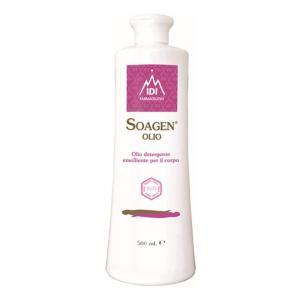 Olio detergente ed emolliente soagen 500ml per pelle delicata e secca, ideale per dermatosi desquamative e prurito