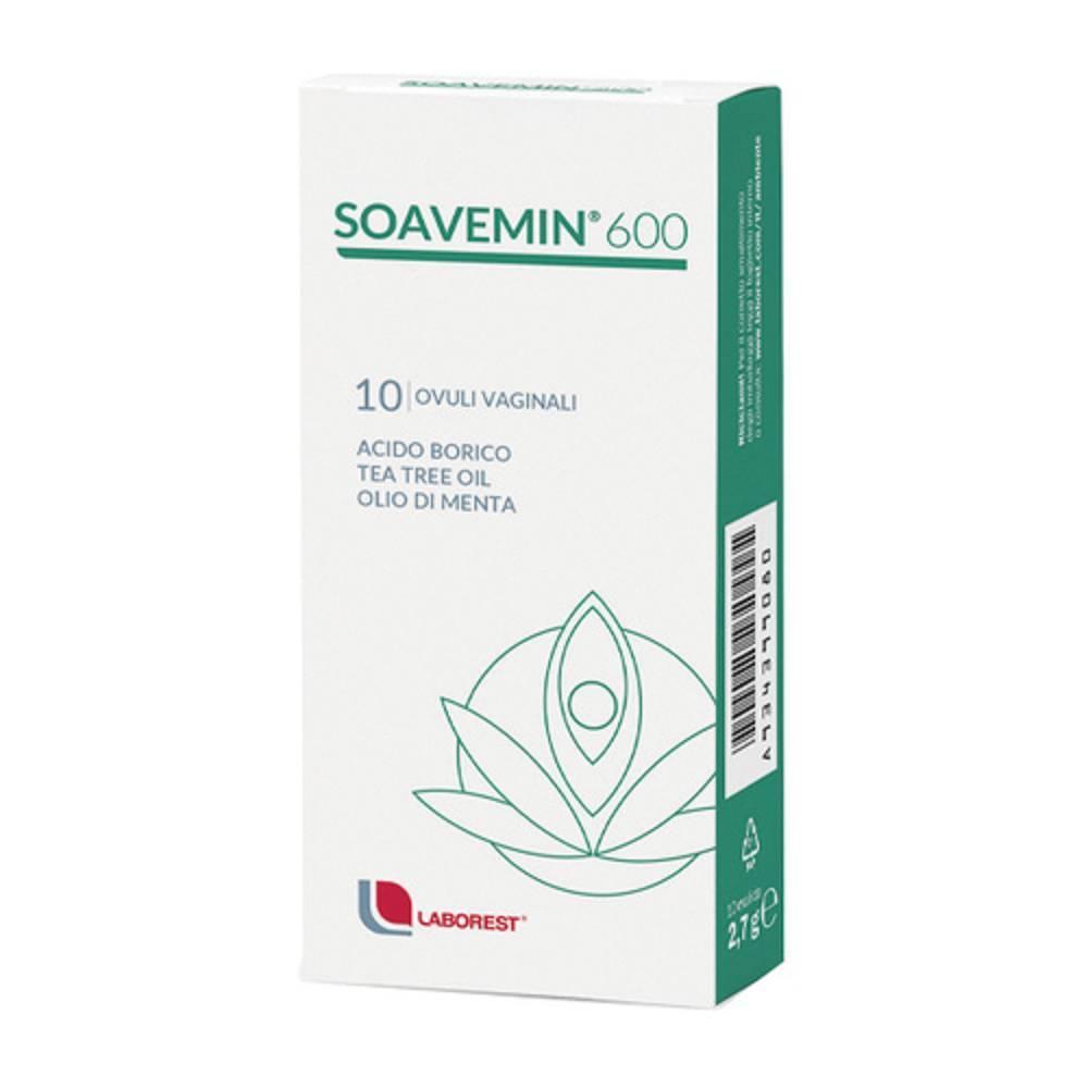 soavemin ovuli vaginali soavemin 600 - dispositivo medico con acido borico e tea tree oil per il ripristino del ph e della flora batterica vaginale - foto 1