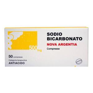 Sodio bicarbonato 500 mg compresse - trattamento iperacidità gastrica con cautela in insufficienza cardiac e renale