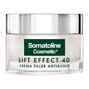 Crema filler antirughe lift effect 4d per viso - trattamento idratante e levigante per rughe e micro-rughe, 50 ml