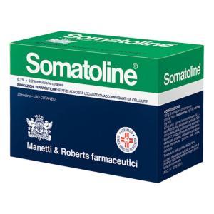 Emulsione cutanea  0,1% + 0,3% per trattamento di adiposità localizzata e cellulite - 30 bustine