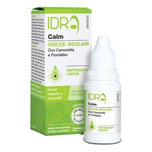 Gocce oculari idra calm 10ml - soluzione sterile idratante, lubrificante e rinfrescante con estratti di camomilla e fiordaliso per occhi stanchi e arrossati