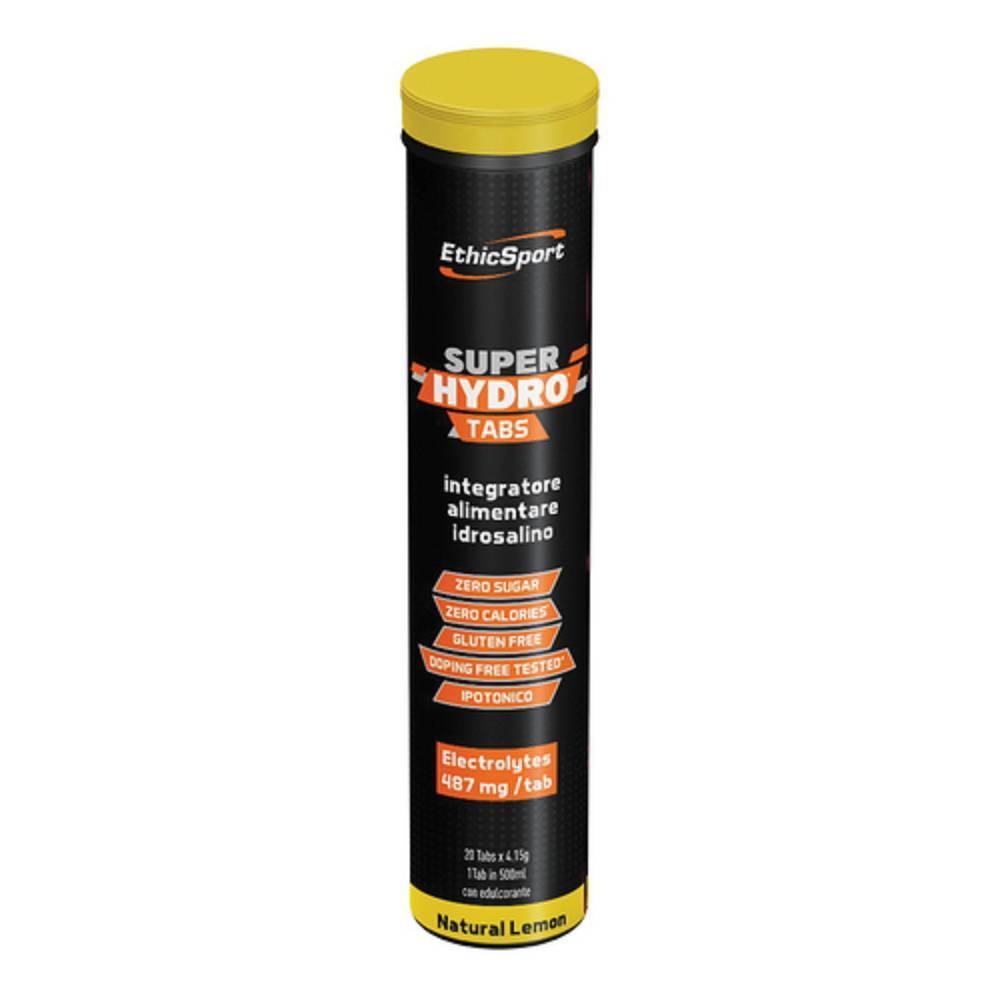 ethicsport integratore alimentare idrosalino superhydro tabs 20 pezzi senza zuccheri e calorie per idratazione ottimale e assorbimento elettroliti - foto 1