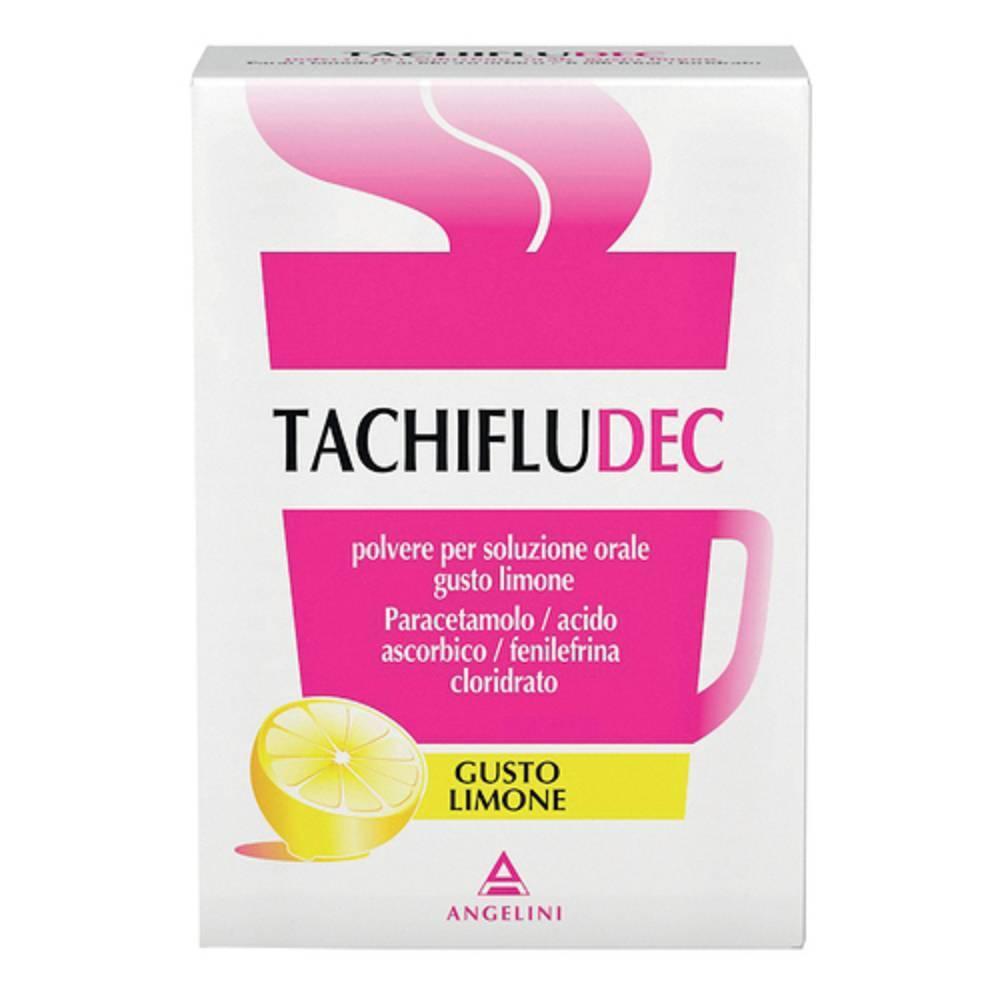 tachifludec tachifludec polvere per soluzione orale gusto limone - allevia i sintomi da raffreddore e influenza, con avvertenze su paracetamolo e sodio - foto 1