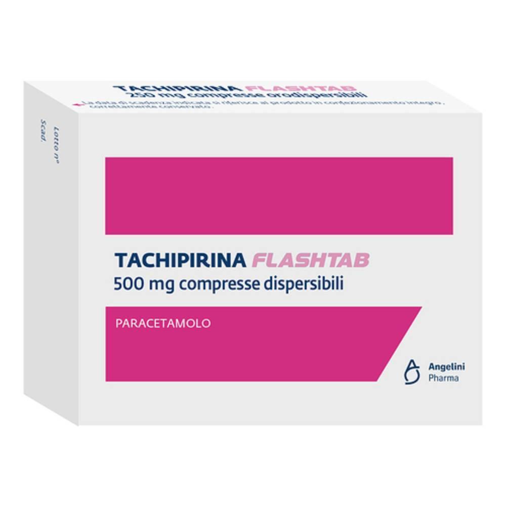 tachipirina tachipirina flashtab 16 compresse 500 mg - paracetamolo per il sollievo dal dolore e antipiretico con avvertenze di sicurezza - foto 1