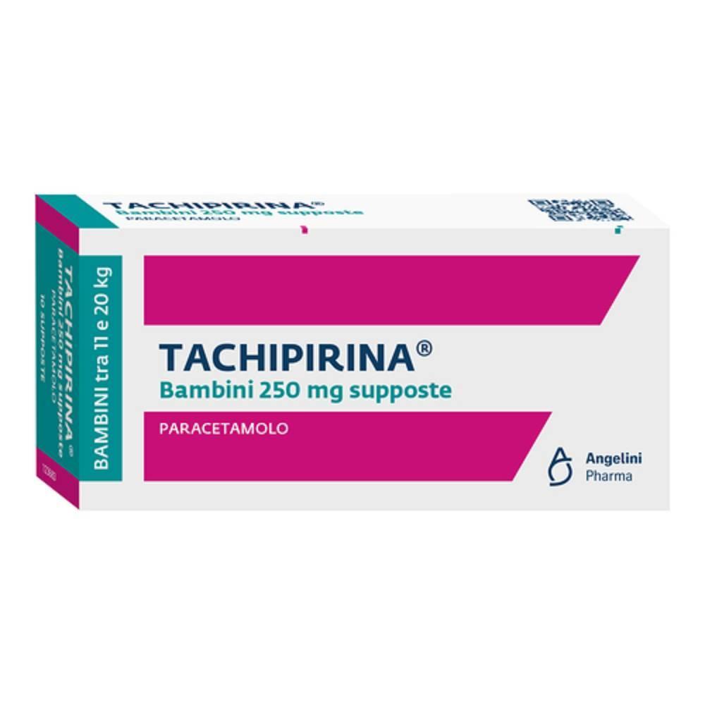 tachipirina tachipirina 10 supposte 250 mg - analgesico e antipiretico per febbre e dolori, uso sicuro e controllato per adulti e bambini - foto 1