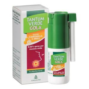 Spray per mucosa orale  gola 0,25% con gusto camomilla e miele - 15ml per il trattamento locale della gola